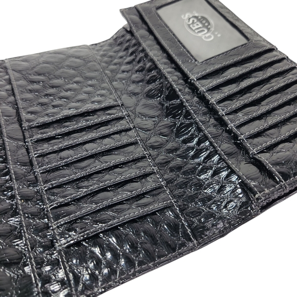 Guess Black Textured Women's Wallet NWOT - Picture 5 of 12